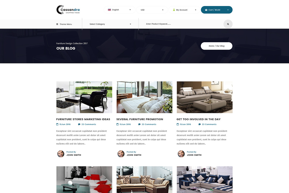 Cassandra - Furniture - Muse Theme, a Websites & App Template by DigitalCenturySF (Photo 5 of 11)