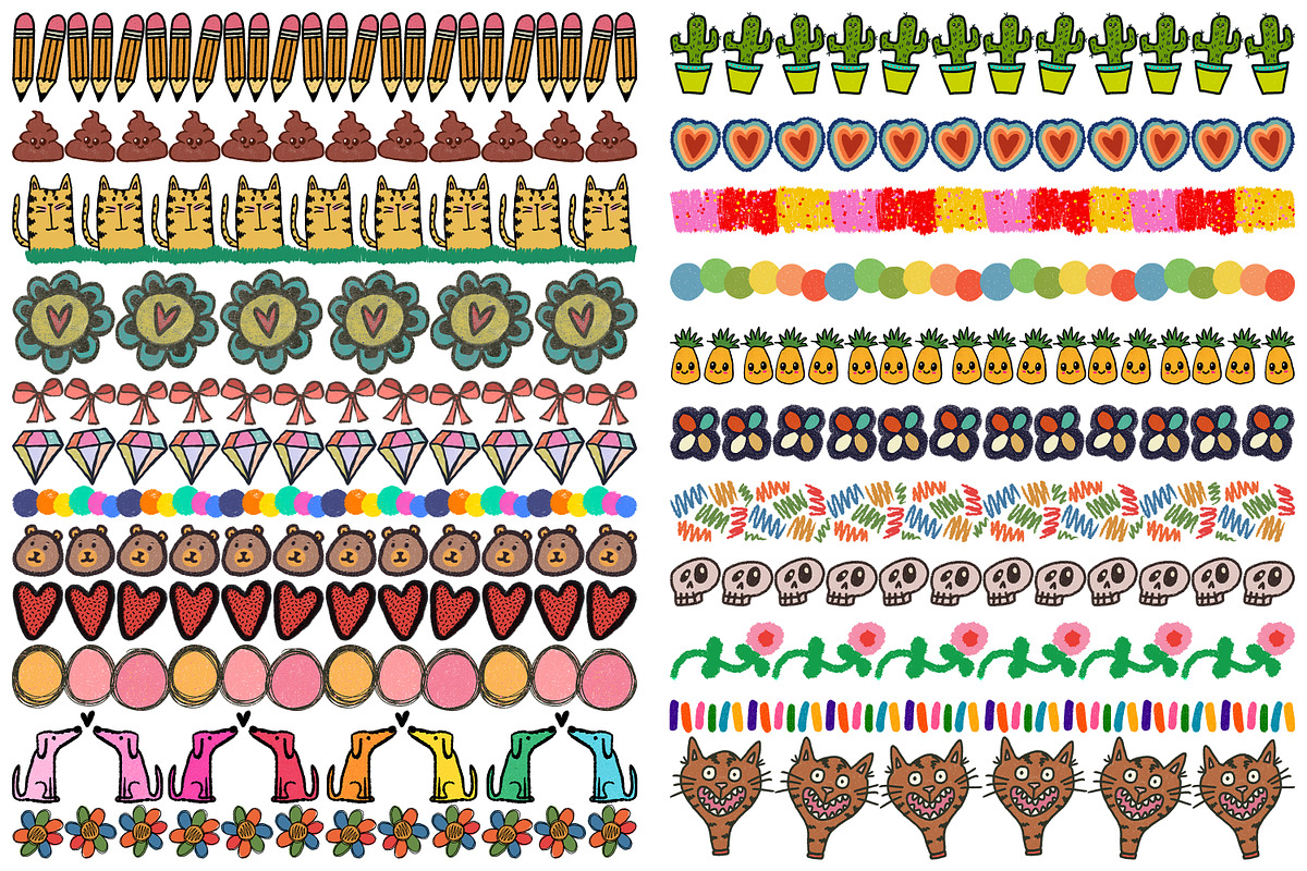 Hand Drawn Set of 50 Png Borders, an Object Graphic by Heather Green Designs (Photo 3 of 6)