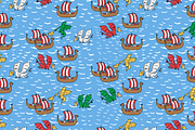 Vikings, a Pattern Graphic by merion_merion (Thumbnail 2 of 5)