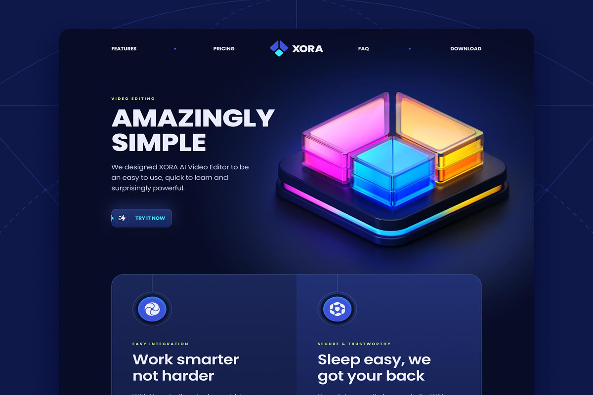 XORA - SaaS Landing Page Kit, an UI Kit Template by Creative Perspective (Photo 3 of 8)