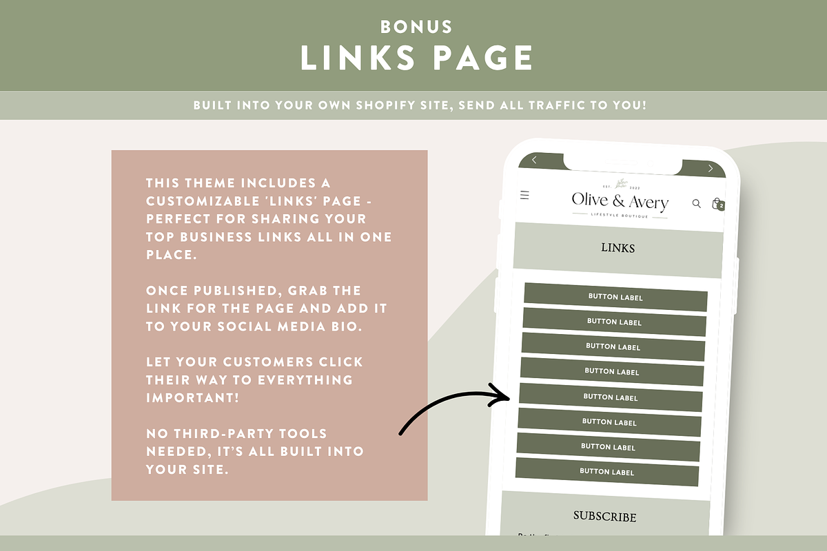 Olive Shopify Theme for Boutiques, a Shopify Template by Design Pixie (Photo 8 of 10)