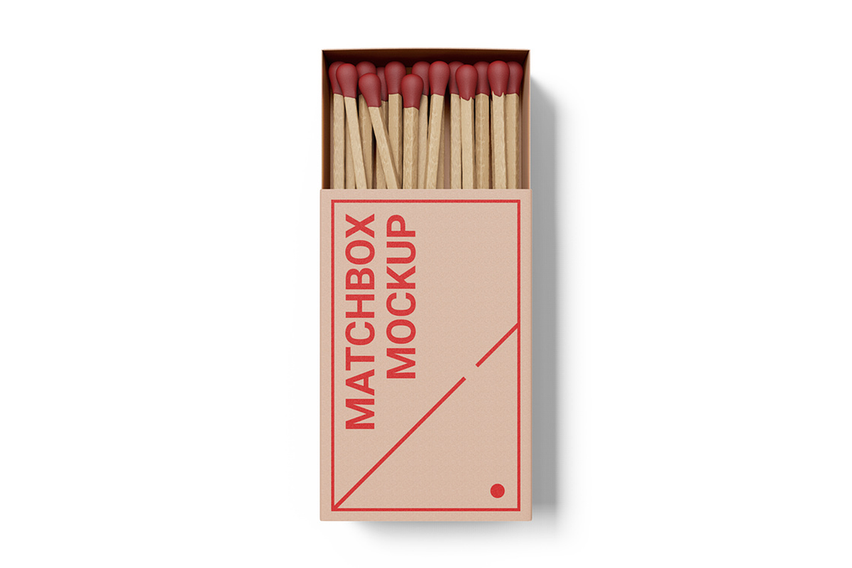 Safety Matches Box Mockup, a Product Mockup by Se٧enStudio