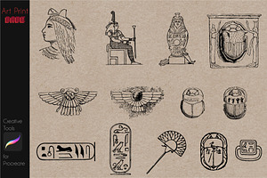 Egyptian Stamp Tattoo Mythology Art