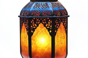 Intricate ornate lantern showcasing warm amber and gold hues, perfect for creat, a Background Photo by ImageMir
