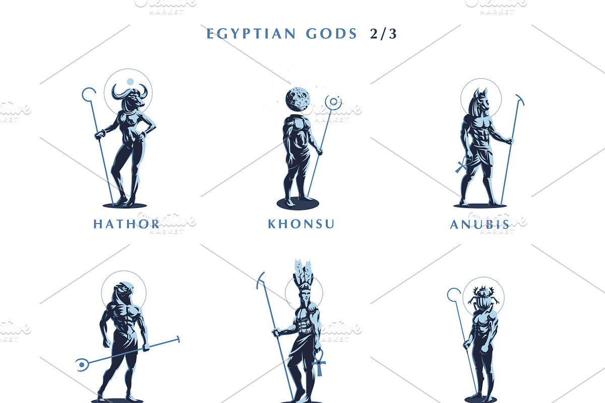 Set of Egiptian Gods, a Graphic by Masterlevsha (Photo 10 of 11)