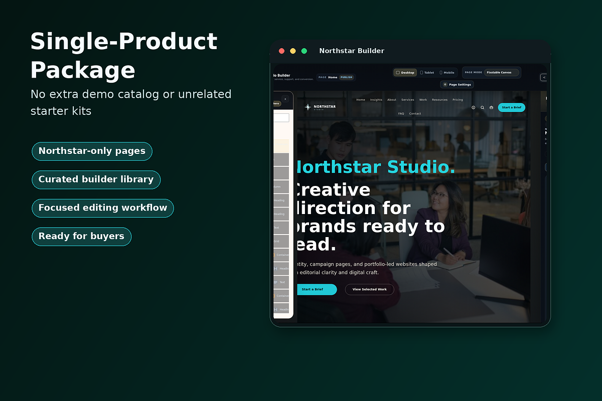 Northstar Studio WordPress Kit, a WordPress Template by Fixstable Studio (Photo 9 of 9)