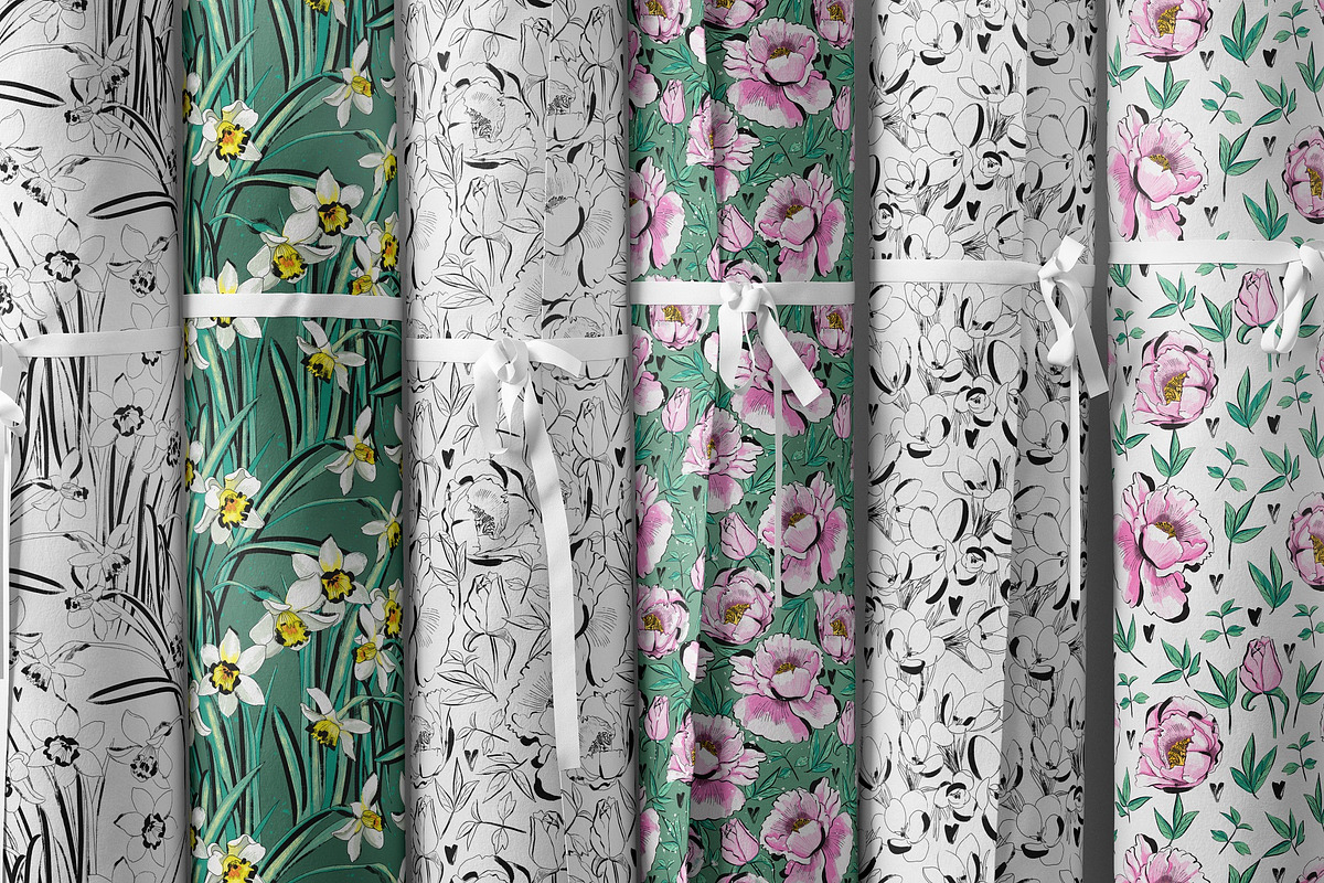 Spring Flowers, a Pattern Graphic by MarynArts (Photo 5 of 8)
