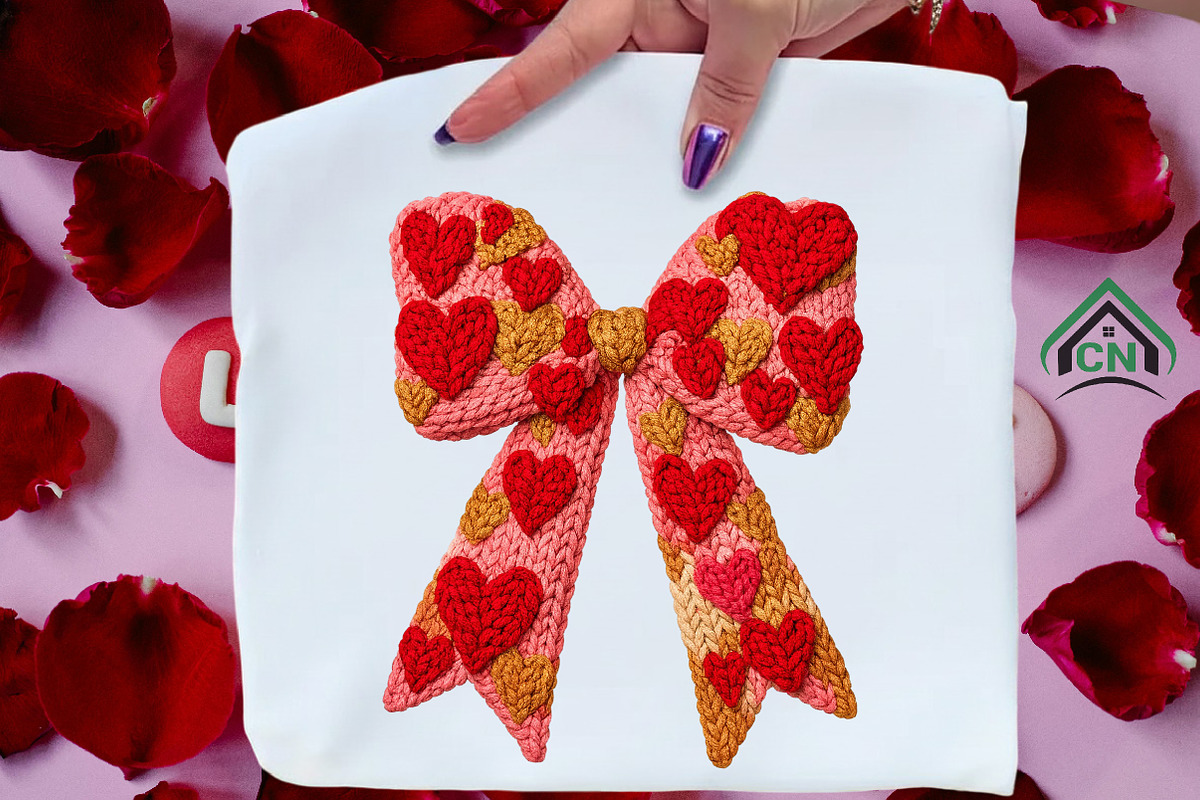 Yarn Crochet Valentines Day Coquette, an Illustration by Craft Nest (Photo 2 of 6)