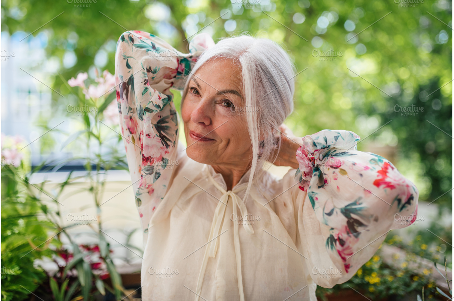 Portrait of beautiful senior woman, a Person Photo by HalfPoint