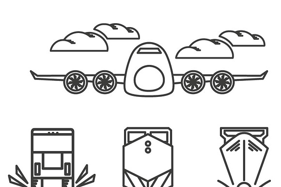 Logistics Icons Set
