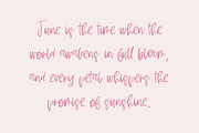 June Blossoms Script, a Handwritten Font by Beck McCormick (Thumbnail 2 of 10)
