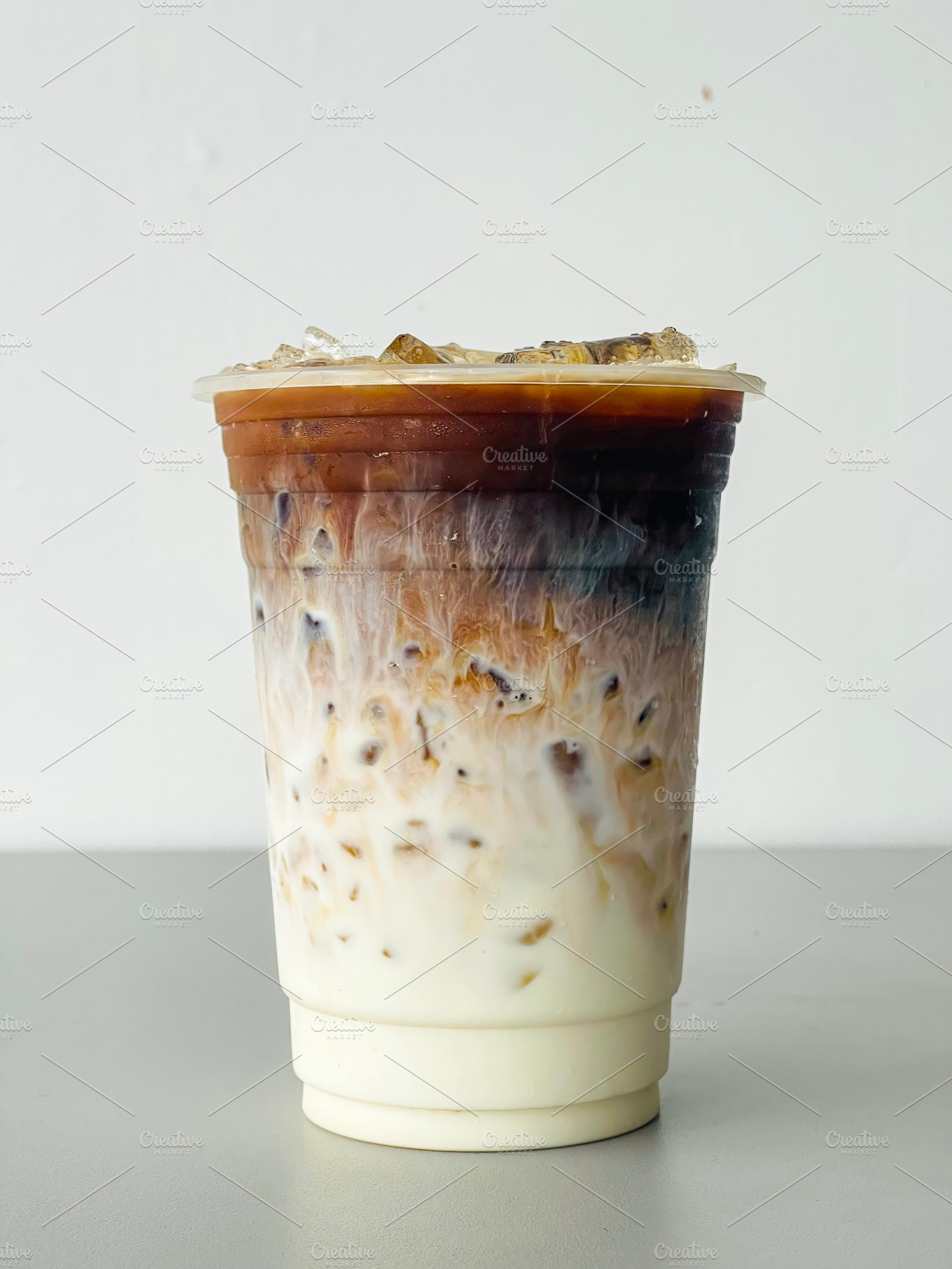 Iced coffee, iced Latte, espresso, a Food & Drink Photo by Kiss me flamingo