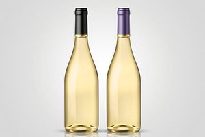 Mockup 2 bottle white wine 2 stock photo containing alcohol and alcoholic