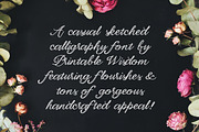 Laura Rose Font, a Script Font by Printable Wisdom (Thumbnail 2 of 3)