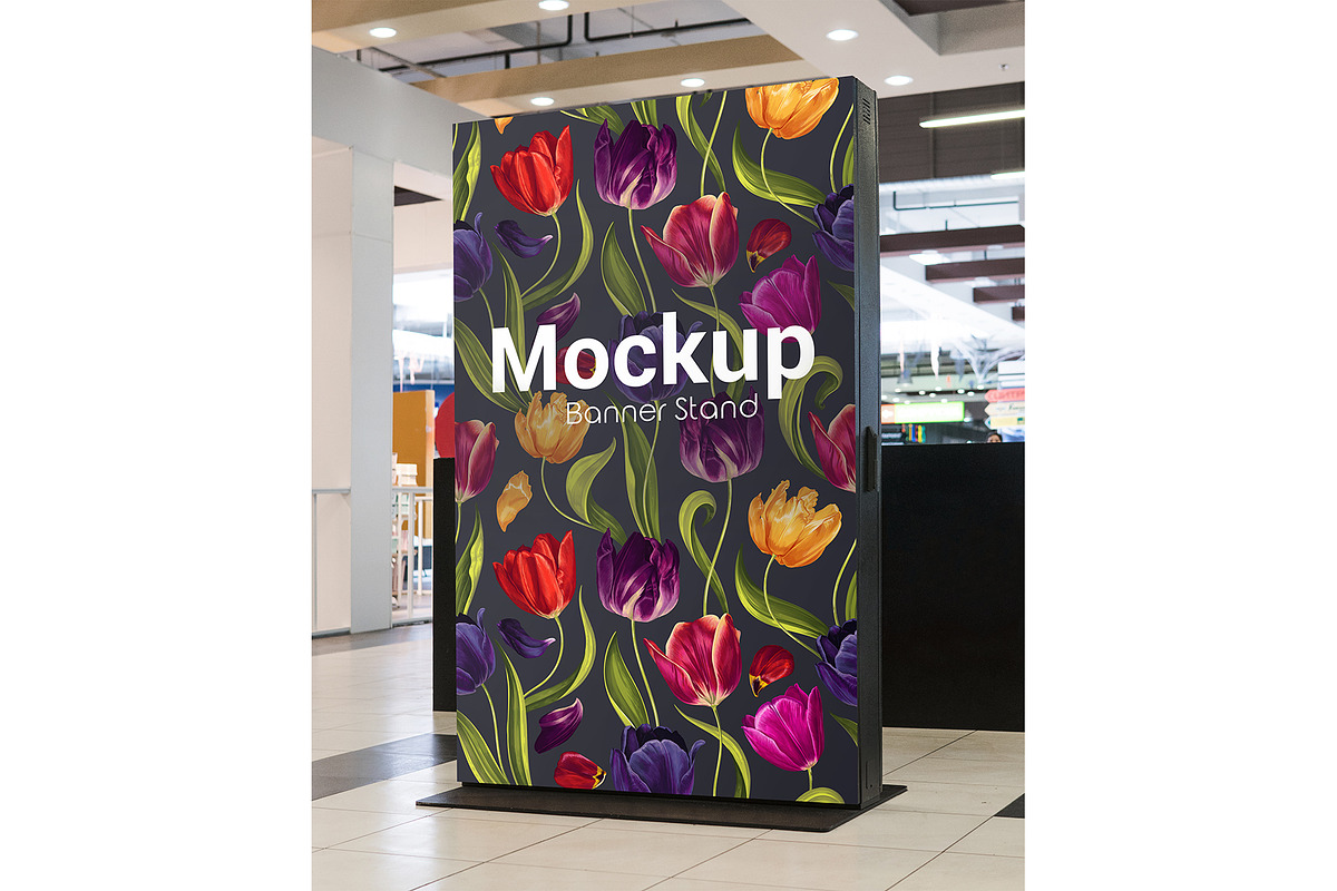 Multicolored Tulips Vector Pattern, a Pattern Graphic by MarynaPetrovska (Photo 11 of 13)
