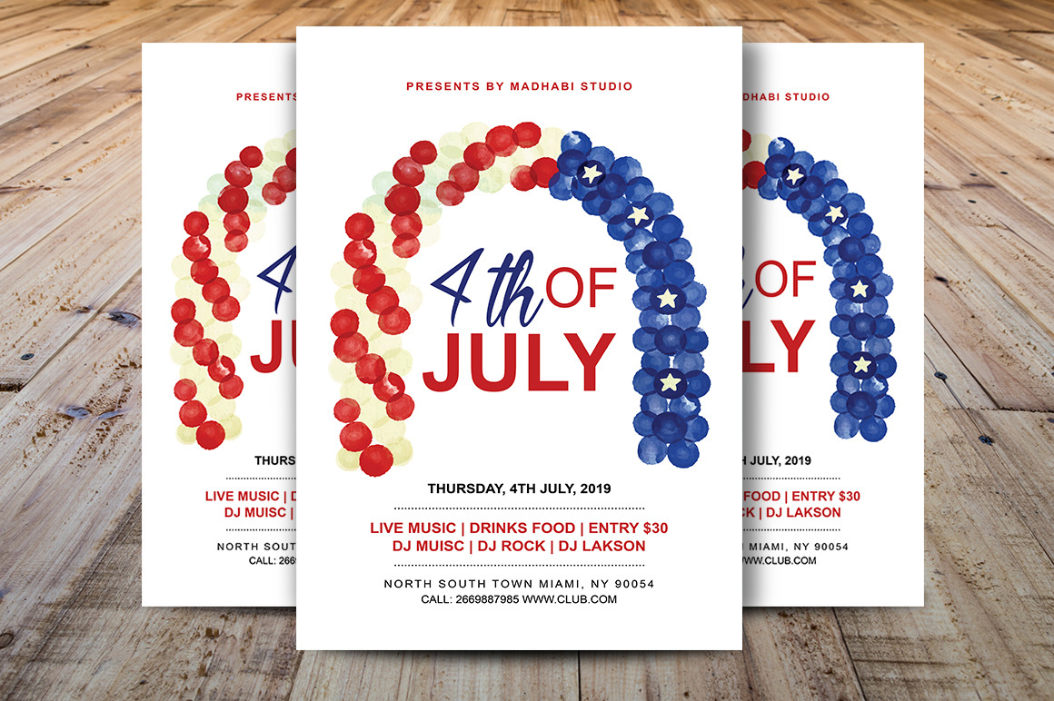 4th of july / Independence day Flyer, a Flyer Template by Madhabi Studio