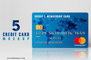 Credit Card Mockup, a Product Mockup by Honnum Graphic Art (Thumbnail 1 of 14)