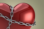 Red Heart Shape in Chains, an Object Graphic by Industrial Artworks (Thumbnail 2 of 2)