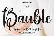 Bauble | Script Font, a Script Font by Scratchones (Thumbnail 1 of 8)