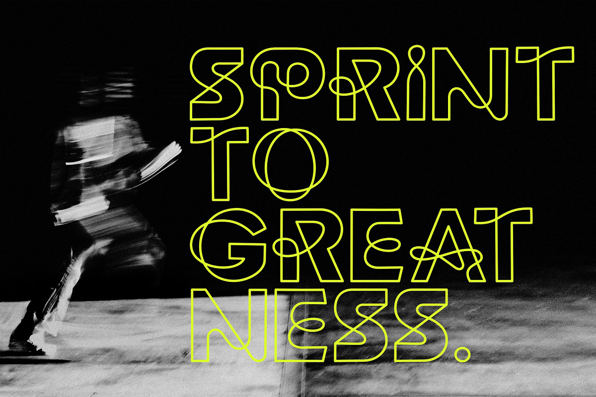 Runner, a Sans Serif Font by HRDR (Photo 3 of 12)