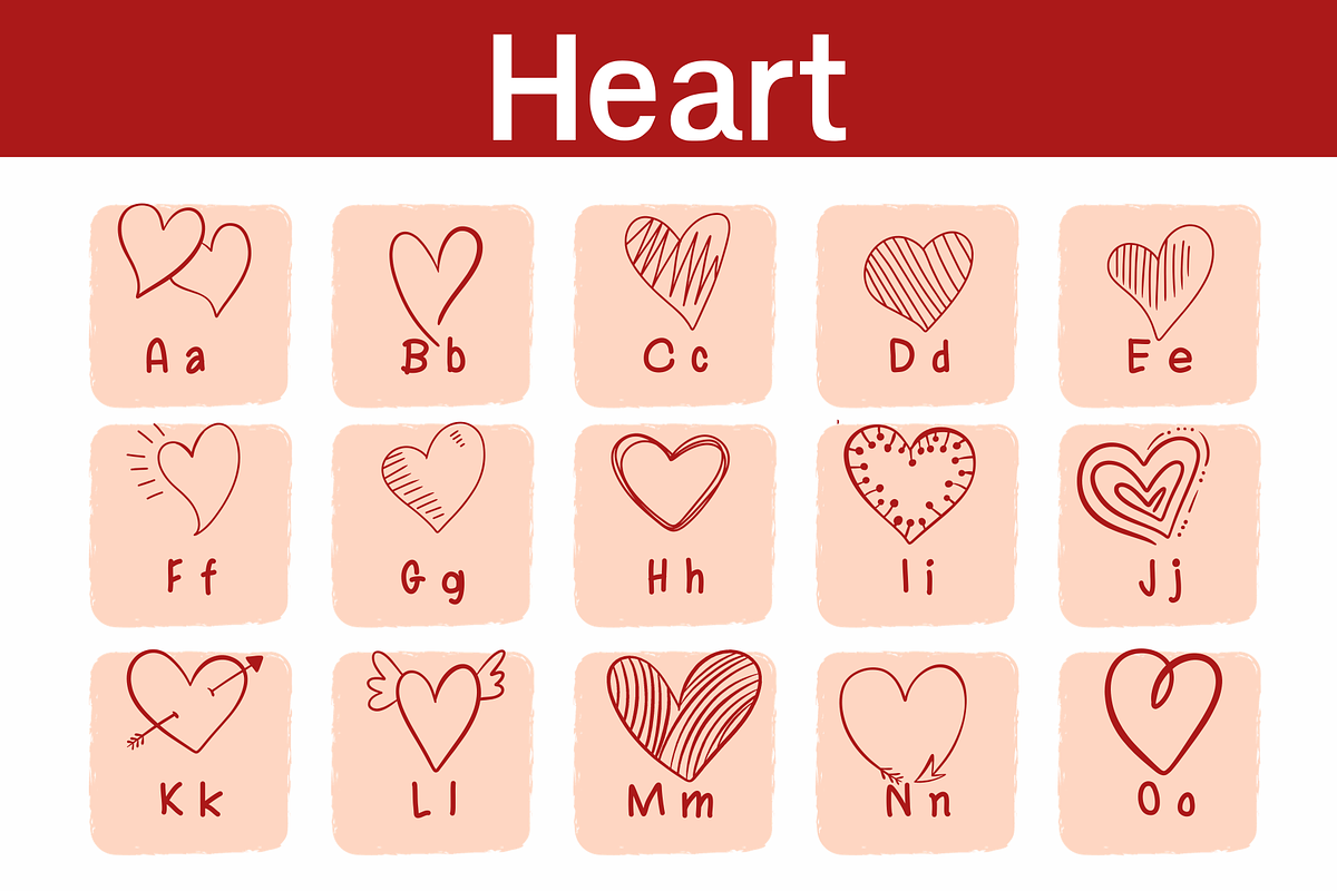 Heart, a Symbol Font by Sirinart (Photo 2 of 7)