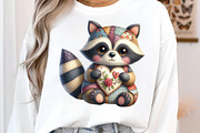 Valentine Patchwork Animal Clipart, an Illustration by SinaCreation (Thumbnail 10 of 11)