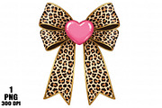 Coquette leopard valentines bow PNG, an Illustration by Daily.Designs (Thumbnail 1 of 5)