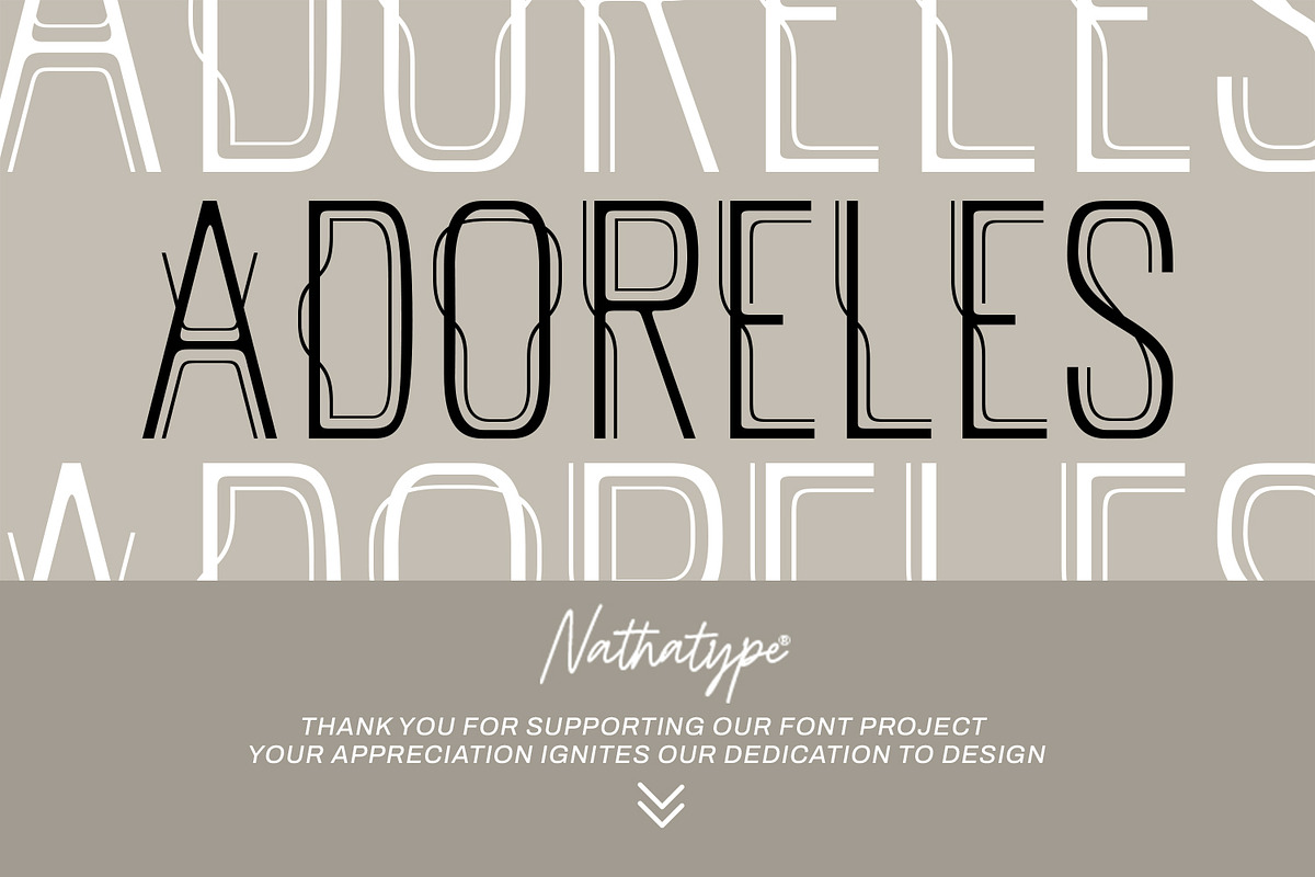 Adoreles, a Sans Serif Font by Nathatype (Photo 11 of 11)