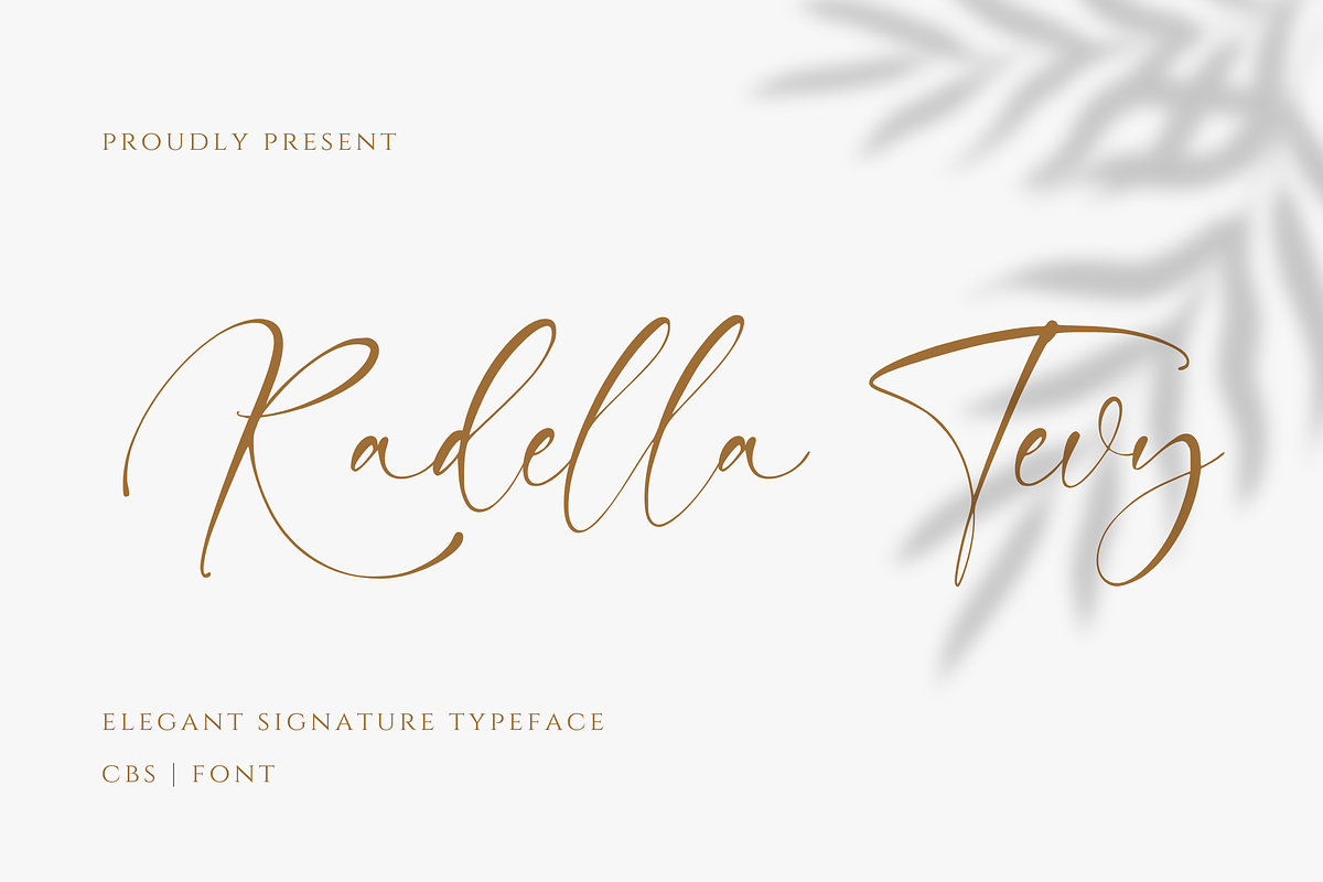 Radella Tevy Signature Handwriting, a Handwritten Font by CreateBigSupply (Photo 1 of 7)