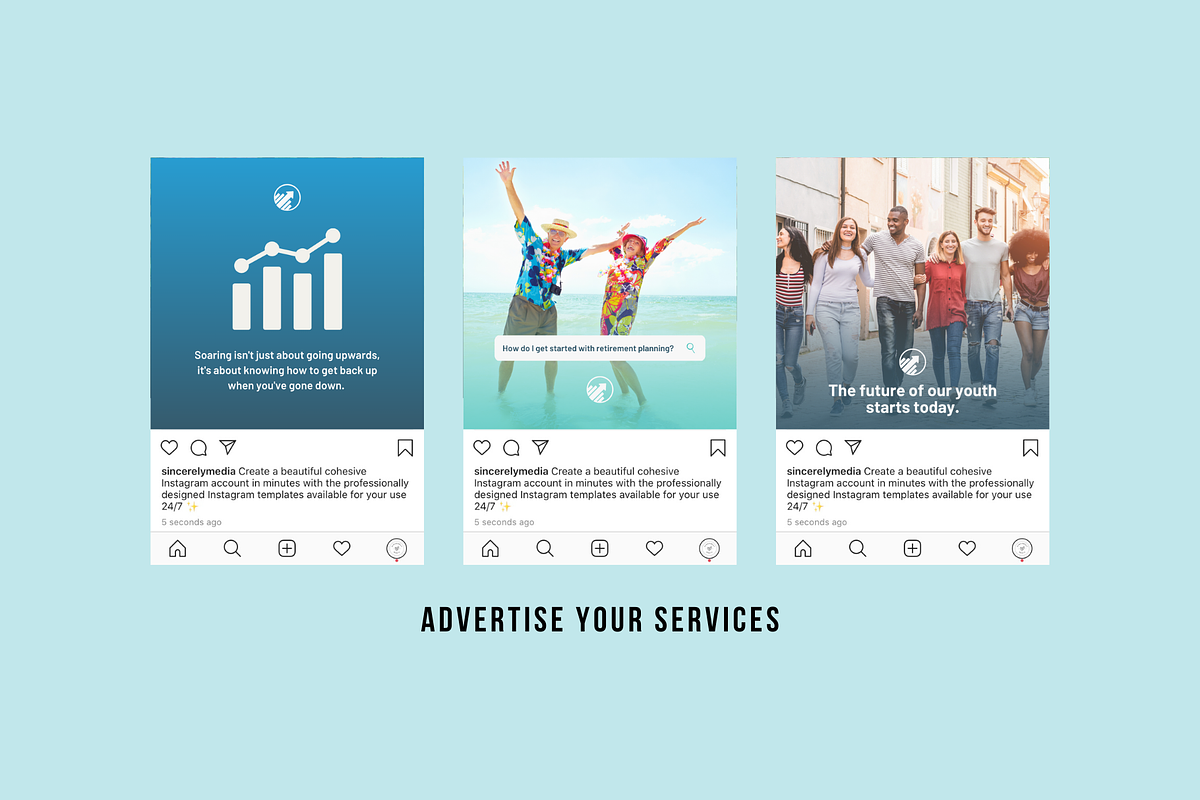 12 Finance Social Media Templates, a Social Media Template by Sincerely Media (Photo 4 of 9)