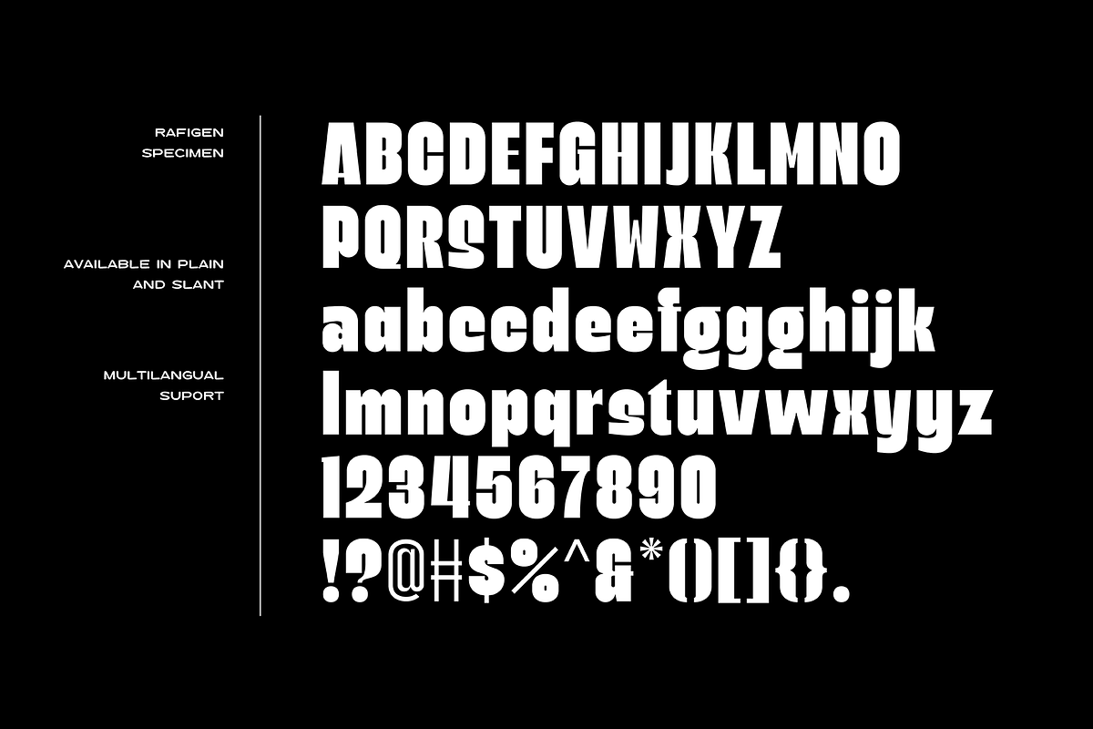 Rafigen Display, a Font by A.Budianto (Photo 4 of 9)