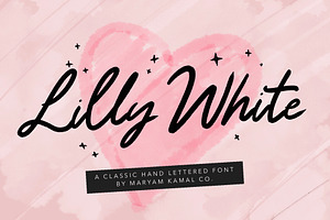 Lilly White Script Font