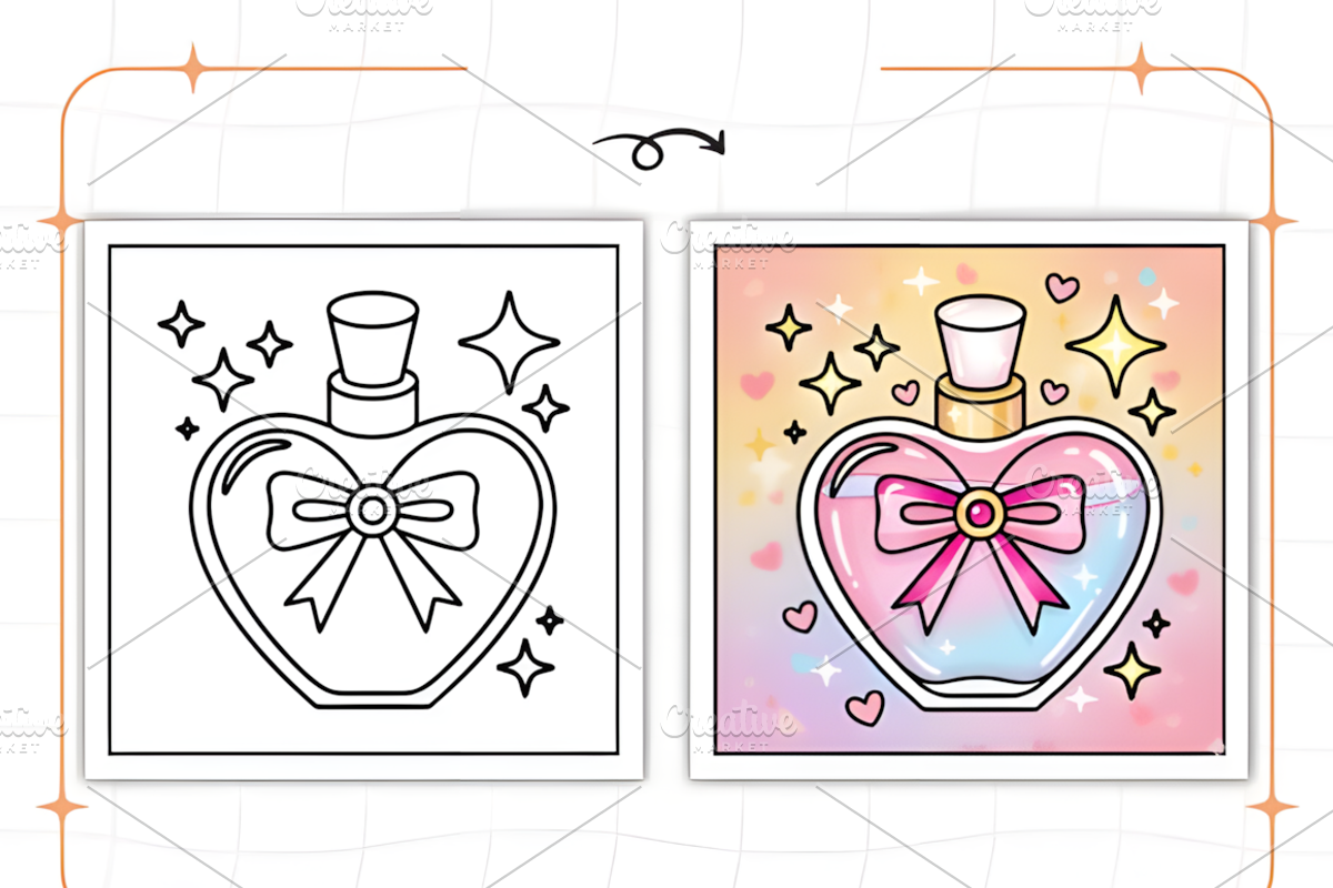 Cozy Girly Coloring Pages, a Decorative Illustration by Ink Gallery (Photo 3 of 9)