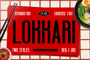 Lokkari - Modern Condensed Font