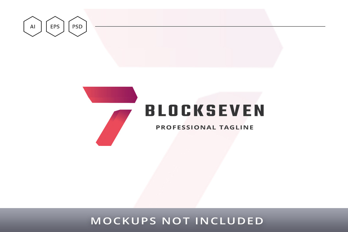 Block Seven Logo, a Branding & Logo Template by Design_Planet