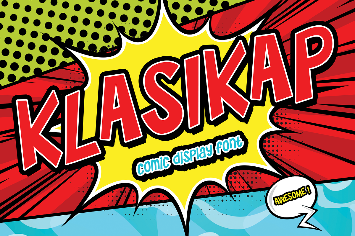 KLASIKAP - Awesome Comic Font, a Sans Serif Font by Modestype Studio (Photo 4 of 11)