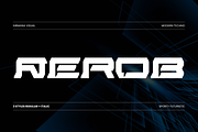 Modern Aerob-  Branding Logo Font, a Sans Serif Font by Nirmana Visual (Thumbnail 1 of 7)