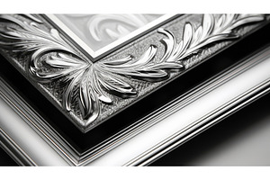 patterns silver picture frames ai, an Arts & Entertainment Photo by pikepicture