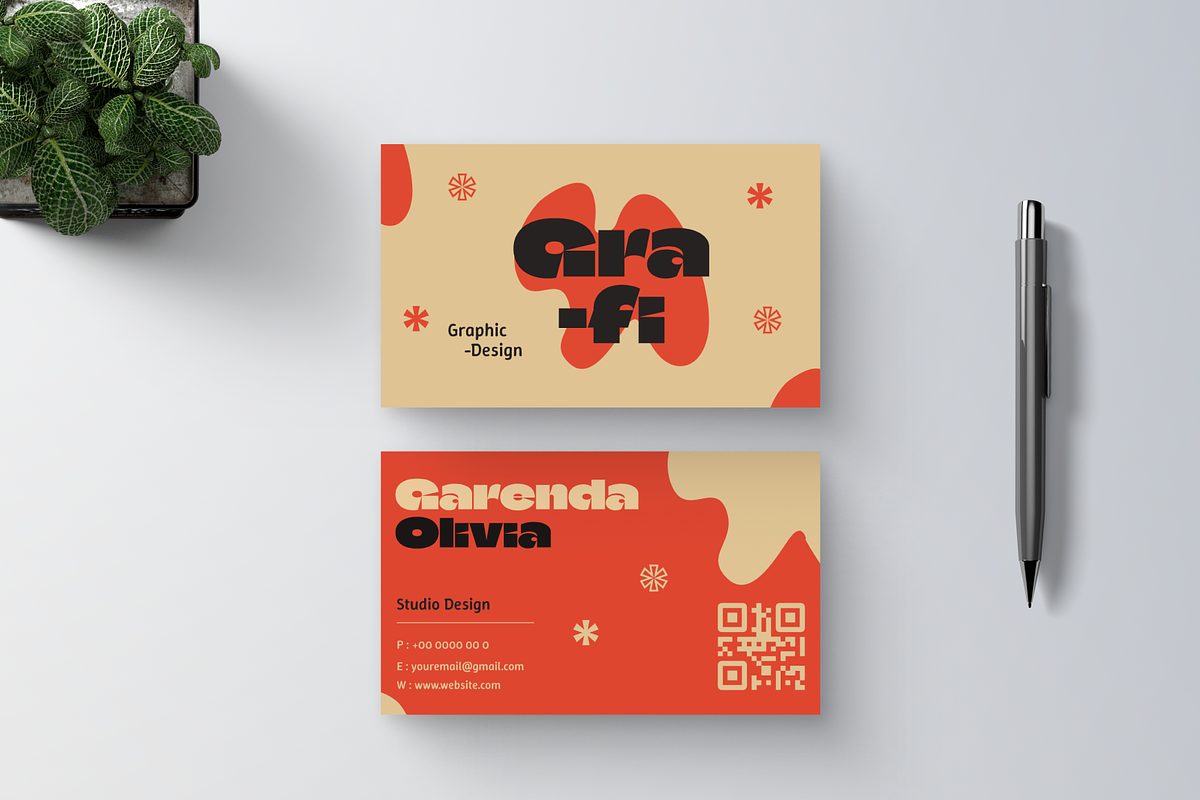 Designer Graphic Business Card, a Business Card Template by Annora Studio (Photo 5 of 6)