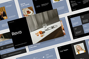 Reva : F&B Business Google Slides, a Presentation Template by Punkl Camp (Thumbnail 1 of 9)