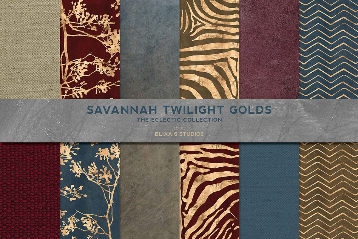 Savannah Twilight Golden Textures, a Pattern Graphic by Blixa 6 Studios (Photo 1 of 6)