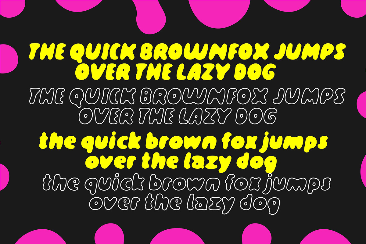 Mostly - Bubble Font, a Handwritten Font by HRDR (Photo 9 of 10)
