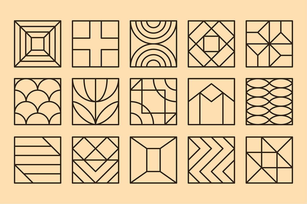 Square Forms Vol 2, an Outline Icon by Tekuni (Photo 9 of 12)