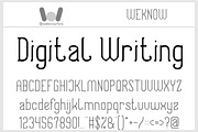 Digital Writing font, a Serif Font by weknow (Thumbnail 1 of 8)