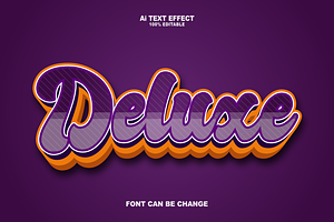 Deluxe Editabele Text Effects Style.