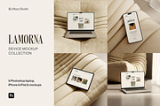 9 MacBook, iPhone, iPad Mockups, an iPhone Mockup by Moyo Studio (Thumbnail 1 of 6)