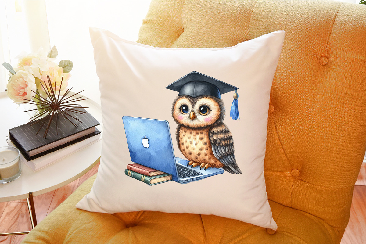 Back to School Owl Clipart, an Illustration by Sublimation Artist (Photo 6 of 6)