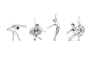 Ballet set illustrations, an Illustration by Ana Capree (Thumbnail 3 of 8)