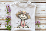 Whimsical Summer Cat Clipart, an Illustration by OK Design (Thumbnail 6 of 6)