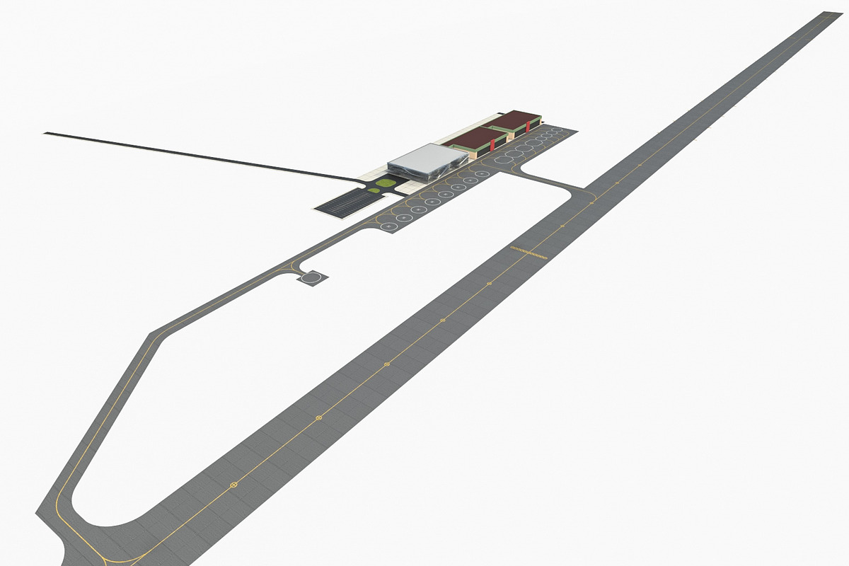 Modern Regional Airport, an Architecture 3D Model by 3DNUTS (Photo 2 of 14)